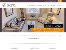 Tablet Screenshot of enclaveatnorthpoint.com